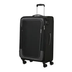 Walizka duża poszerzana American Tourister Pulsonic - asphalt black