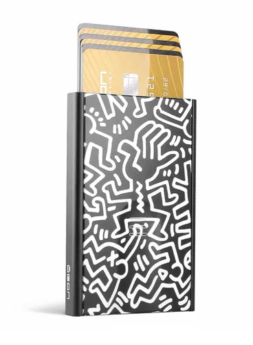 Алюминиевый футляр для карт Tail Design Slider - Keith Haring белый