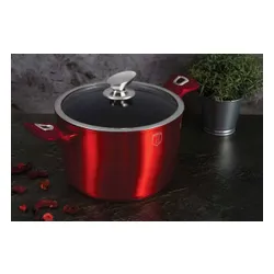 Zestaw garnków BERLINGER HAUS Metallic Line Burgundy Edition BH-6781 (16 elementów)