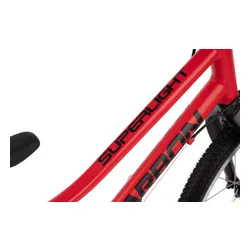 Rower dziecięcy KARBON Superlight 20 cali dla chłopca Czerwony