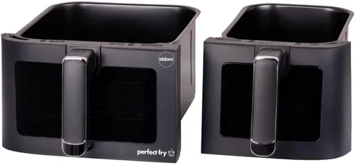 Air Fryer Frytkownica beztłuszczowa ELDOM FR220 Dualo 11l z podwójnym koszem i okienkiem do obserwacji postępów gotowania