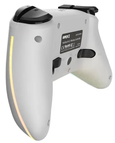 Pad Armor3 NuRival Light Up do Nintendo Switch Bezprzewodowy Biały