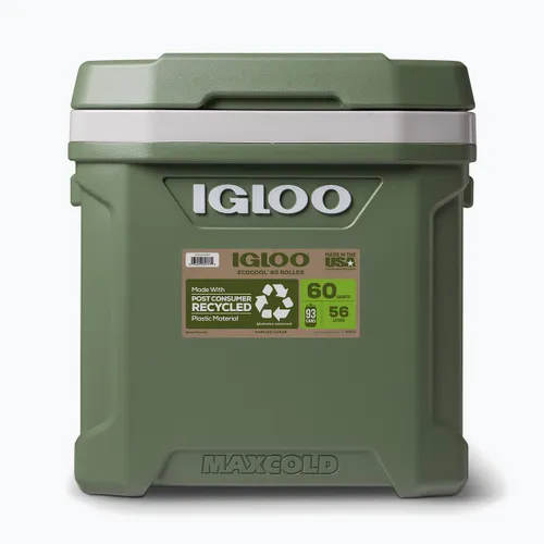 Lodówka turystyczna Igloo Ecocool 60 Roller 56 l vintage green