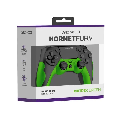 Pad Yaxo Hornet Fury Matrix Green do PC, PS4 Bezprzewodowy/Przewodowy Zielony