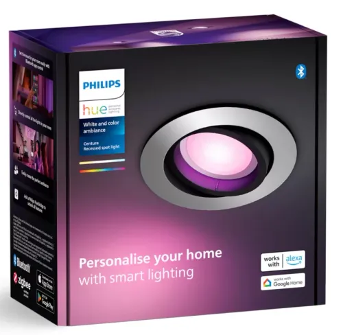 Oświetlenie punktowe Philips Hue White and Color Ambiance Centura 1szt. Srebrny