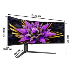 Monitor TCL 57R94 57" 7680x2160px 120Hz 1 ms [GTG] Curved