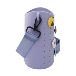 Etui z paskiem na butelkę Asobu Bestie Sling - blue purple