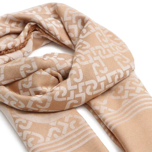 Plaid Liu Jo pătrat Jacquard lo 2f3081 T0300 Cammello 00070