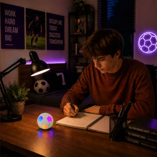 Głośnik Bluetooth Musicmate MM-SB40-W FootballWave LED 5W Biały