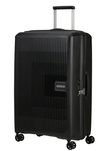 Walizka duża poszerzana American Tourister AeroStep - black