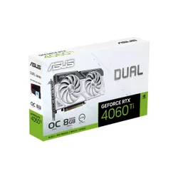 Karta graficzna ASUS Dual GeForce RTX 4060Ti White OC Edition 8GB GDDR6 128bit DLSS