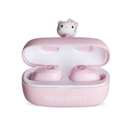 Słuchawki bezprzewodowe OTL Technologies Hello Kitty 3D Character Collectible TWS Earphones Dokanałowe Bluetooth 5.3 Różowy