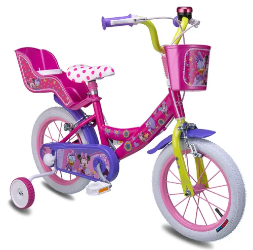 Rower dziecięcy DISNEY Minnie 14 cali dla dziewczynki Różowy