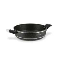 Patelnia na indukcję z pokrywką krótkie uchwyty Starke Pro Celebrity Marble 28 cm