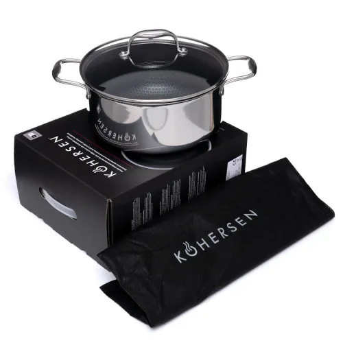 Garnek Kohersen Black Cube Indukcja Stal nierdzewna 4,9l