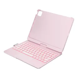 Etui na iPad Pro 11 cali TYPECASE Flexbook Touch Jasnoróżowy Klawiatura
