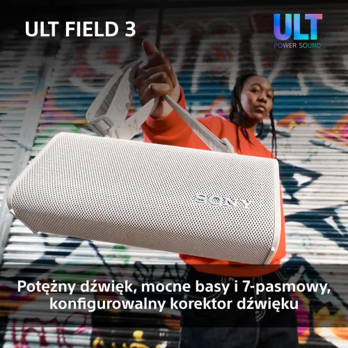 Głośnik Bluetooth Sony ULT Field 3 SRS-ULT30H Szary + Słuchawki bezprzewodowe ULT Wear WH-ULT900NB Czarny