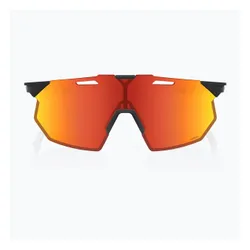 Okulary przeciwsłoneczne 100% Hypercraft SQ soft tact black/hiper red multilayer mirror