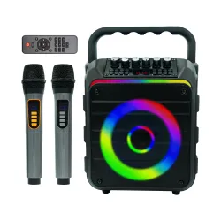 Zestaw karaoke Musicmate MM-SC300 SoundRider 18W Bluetooth Mikrofon Karaoke Czarny