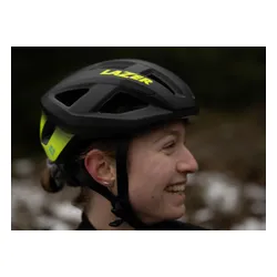 Kask rowerowy LAZER Tonic Kineticore Czarno-żółty Szosowy (rozmiar S)