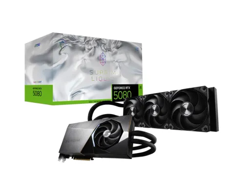 Karta graficzna MSI GeForce RTX 5080 Suprim Liquid SOC 16GB GDDR7 256bit DLSS 4