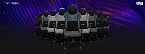 Fotel YUMISU 2050 Magnetic Ciemnoszaro-czarny