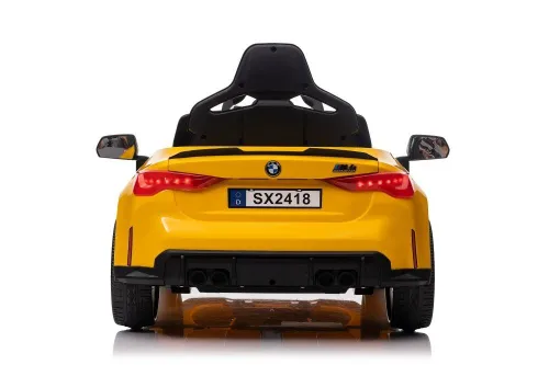 Auto Na Akumulator Bmw M4 Samochód Elektryczny Dla Dzieci Pilot LED Skóra