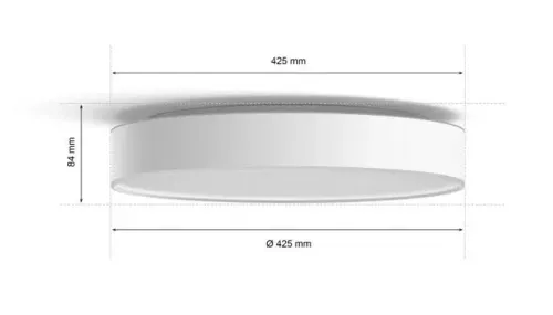 Lampa sufitowa Philips Hue White Ambiance Enrave Biały