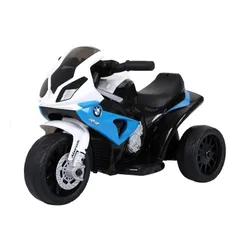 Motorek Na Akumulator Dla Dzieci 1-3 Lata Trójkołowy Bmw S1000Rr LED Skóra