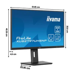 Monitor IIYAMA ProLite XUB2797UHSNP-B1 27" 3840x2160px IPS 4 ms [GTG] + Norton Small Business