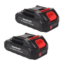 Ogrodowy sekator akumulatorowy elektryczny do gałęzi 2 akumulatory niebieski