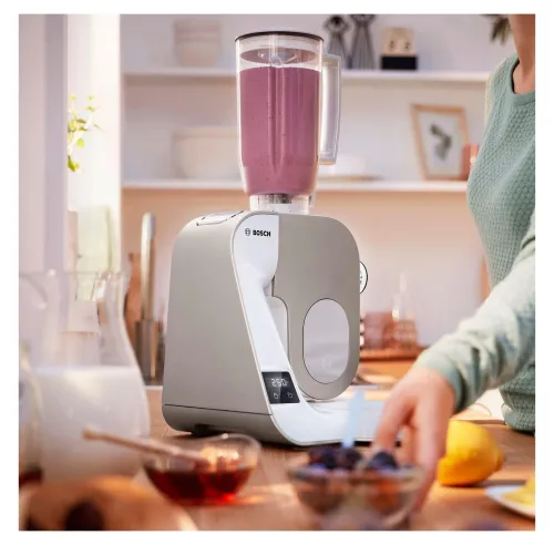 Robot planetarny Bosch MUM5XW40 1000W Maszynka do mielenia Przystawka do lodów Rozdrabniacz Wyciskarka do cytrusów Blender kielichowy