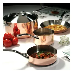 DE BUYER Prima Matera 3,1 l miedziany - garnek miedziany z pokrywką