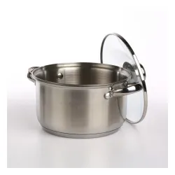 Garnek ze stali nierdzewnej z pokrywką FABIO 2,6 l