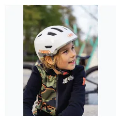 Kask rowerowy dziecięcy ABUS Smiley 3.0 ACE LED pure white