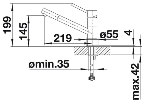Bateria BLANCO Kano 525028 Antracyt/chrom