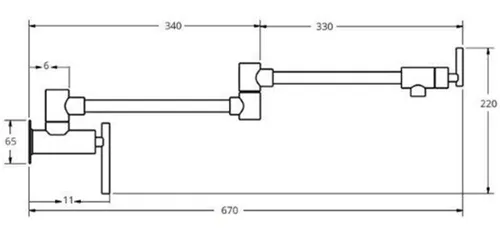 Bateria BERG Pot Filler 830135 Chrom