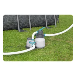 Basen stelażowy ogrodowy Bestway całoroczny 549x274x132cm APX zestaw 11w1