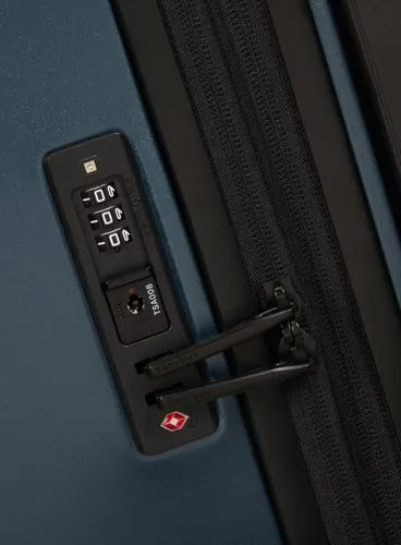 Walizka średnia poszerzana Samsonite Fyrm EXP - steel blue