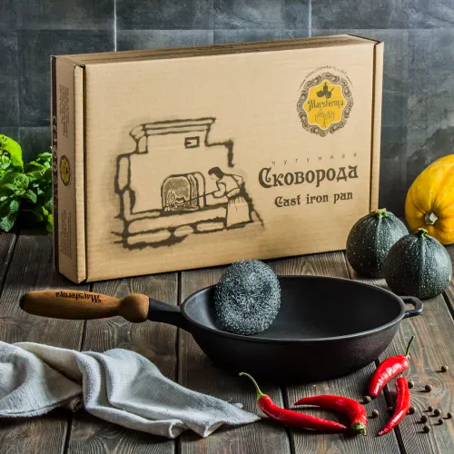 Patelnia żeliwna MAYSTERNYA WOOD 24 cm