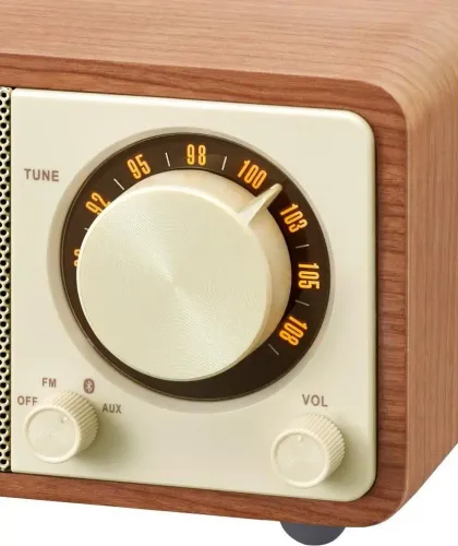 Radioodbiornik Sangean GENUINE MINI WR-7 Radio FM Bluetooth Orzech