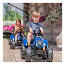 Duży Traktor Na Pedały Falk New Holland Z Przyczepą Dla Dzieci 3-7 Lat 50Kg