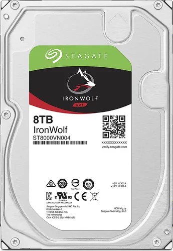 Seagate IronWolf 8 TB 3.5 " SATA III Sunucu Diski (6 Gbit/s) (ST8000VN004)