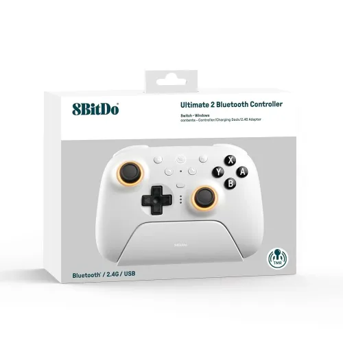 Pad 8BitDo Ultimate 2 Bluetooth Controller do Nintendo Switch / Switch 2 Bezprzewodowy Biały