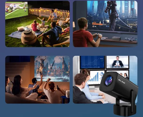 Projektor BLOW Cinema SOUND HD Ready Wi-Fi Bluetooth Android TV Przenośny z Etui