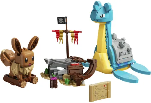 LEGO 72162 Pokémon SMART Play Eevee i Lapras — poszukiwanie skarbów