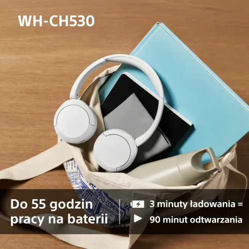 Słuchawki bezprzewodowe Sony WH-CH530 Nauszne Bluetooth 6.0 Zielony