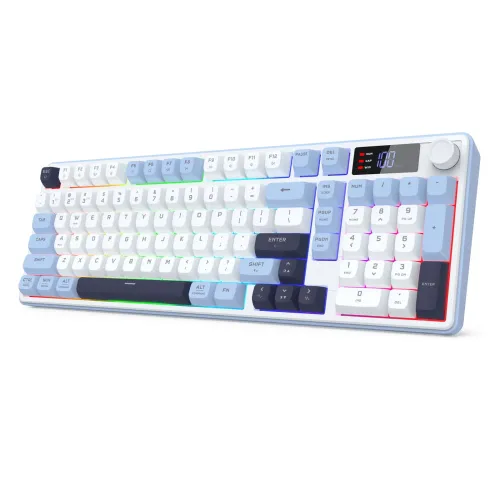Klawiatura membranowa Redragon Aria K527WBL-PRO Biało-Niebieski