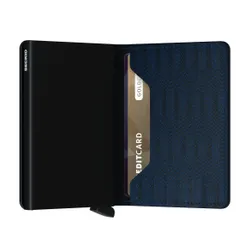 Küçük RFID Cüzdan Slimwallet Gizli Çizgi-donanma