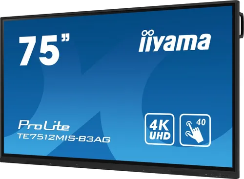 Monitor IIYAMA ProLite TE7512MIS-B3AG 75" 3840x2160px IPS